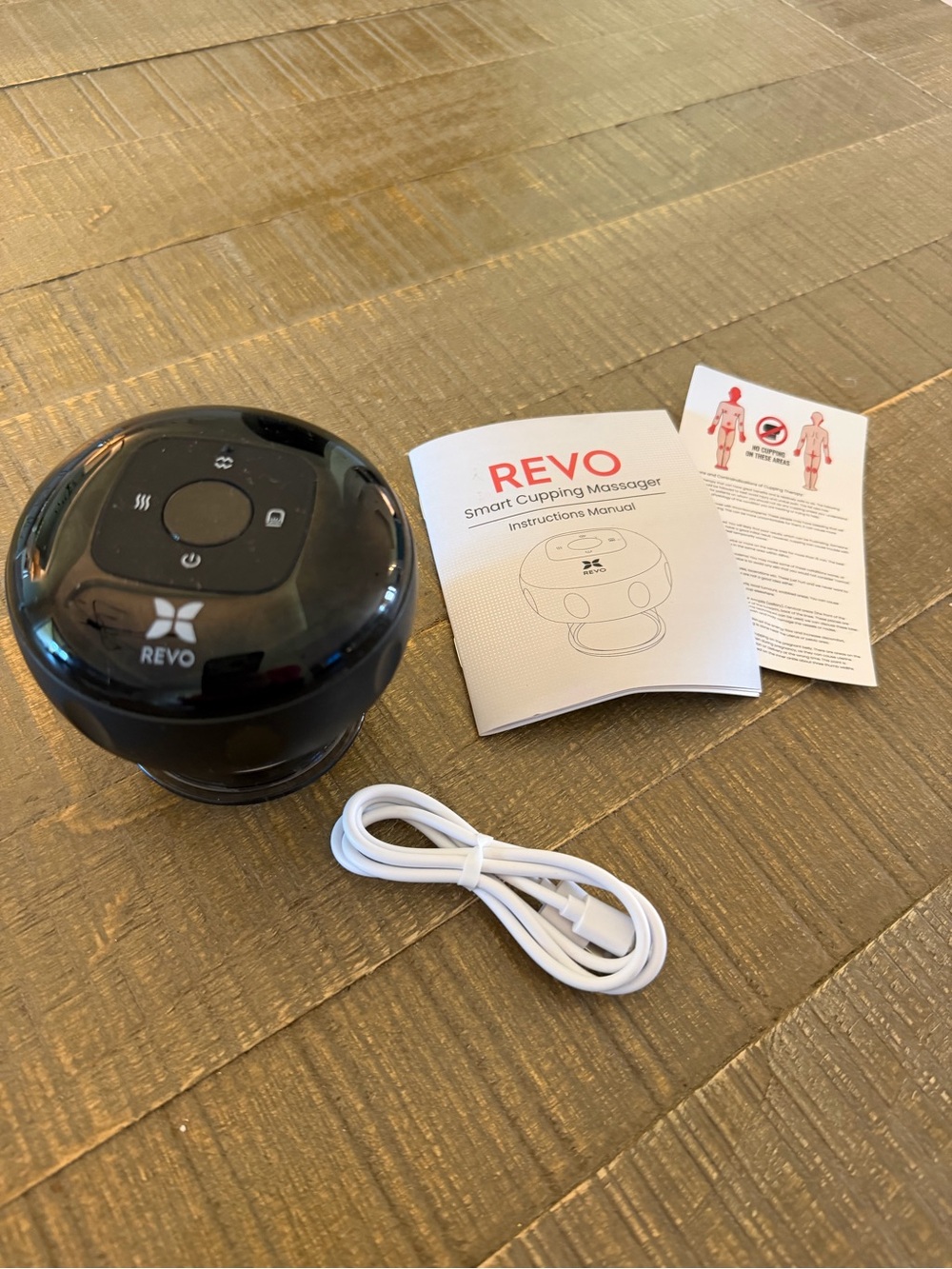 Revo Black and Red Handheld cupping Massager